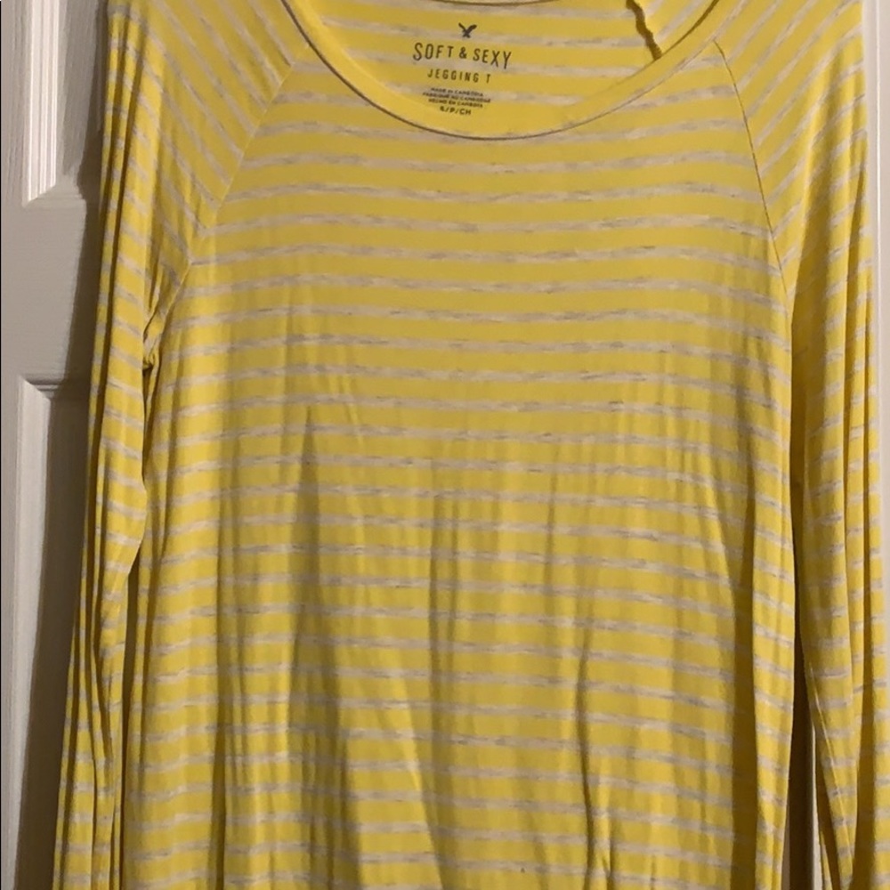 Yellow and White Striped